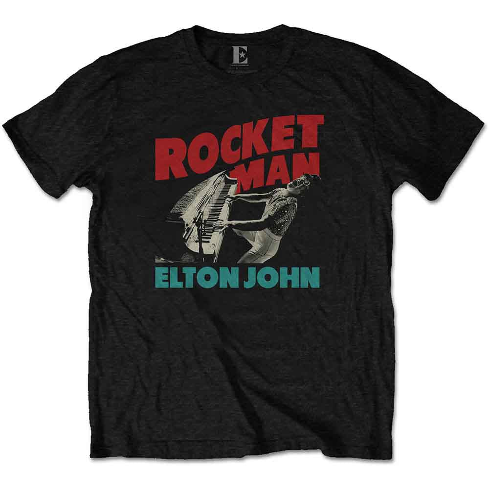 Elton John | Rocketman Piano - T-Shirt Black
