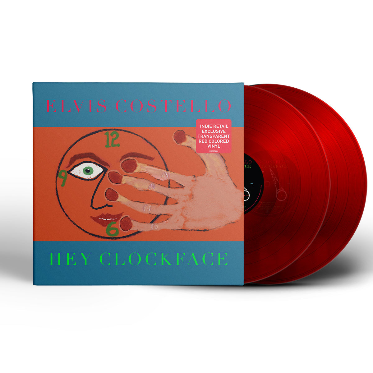 Elvis Costello | Hey Clockface (Gatefold LP Jacket, Clear red Vinyl, Indie Exclusive) - Vinyl