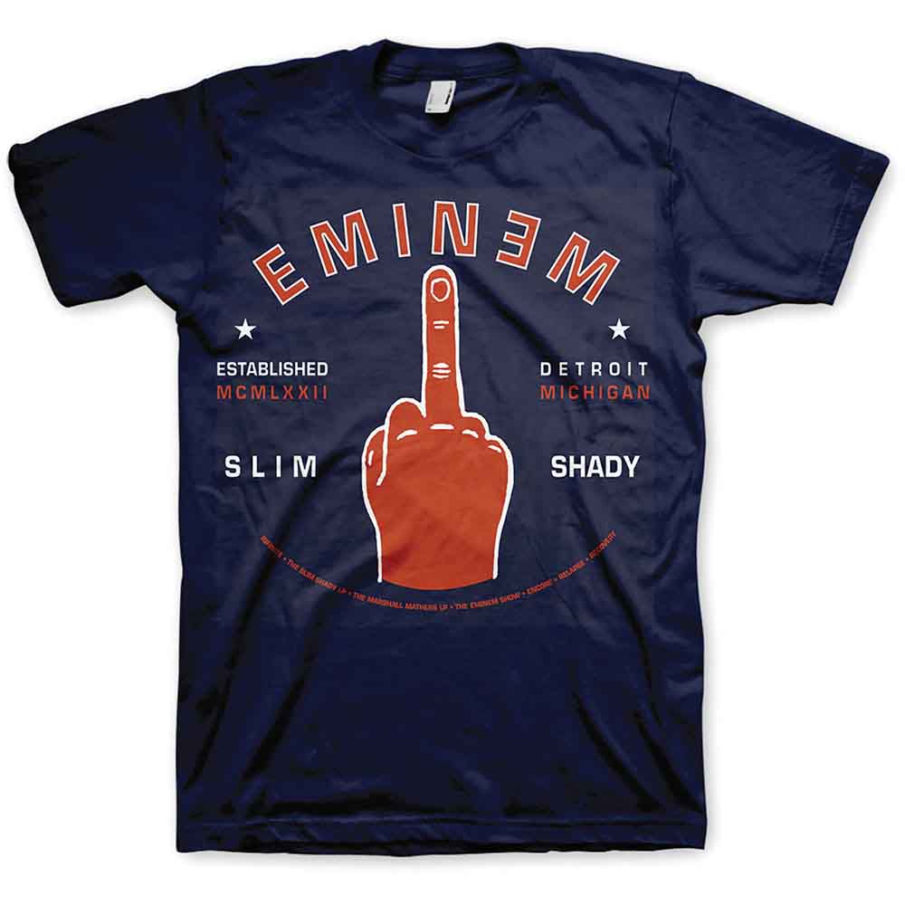 Eminem | Detroit Finger - T-Shirt Blue