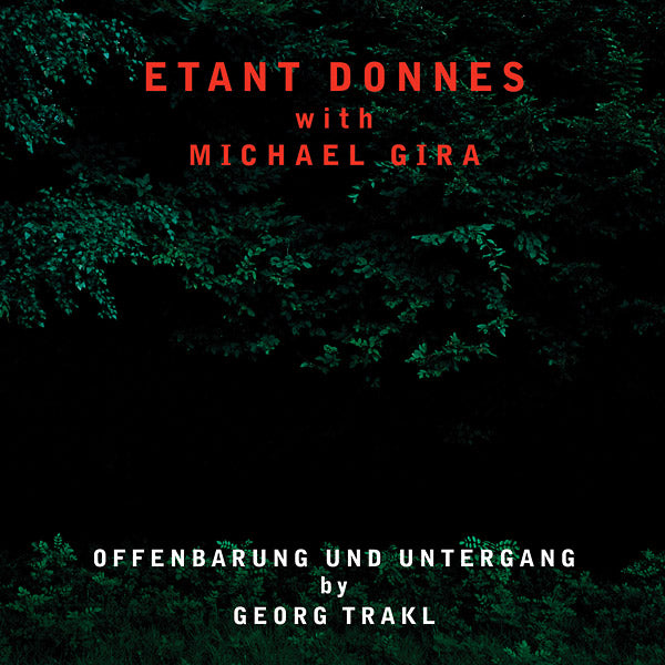 ETANT DONNES WITH MICHAEL GIRA | Offenbarung Und Untergang - Vinyl