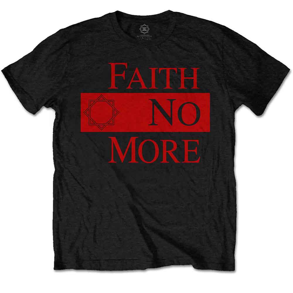 Faith No More | Classic New Logo Star - T-Shirt Black