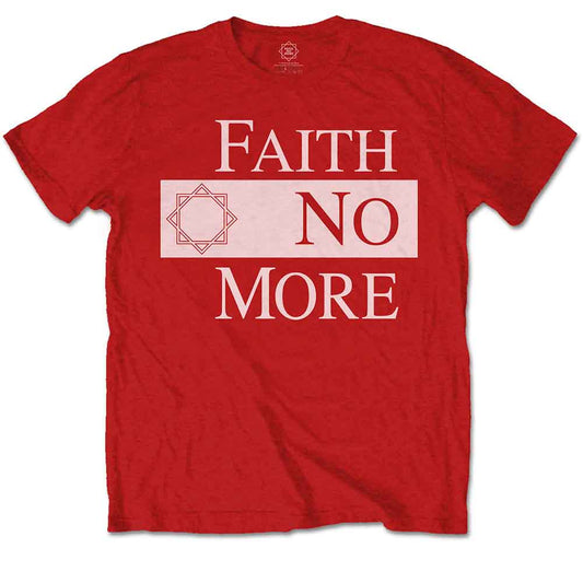 Faith No More | Classic New Logo Star - T-Shirt Red