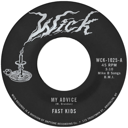 Fast Kids | My Advice B/W Out Of State Plates - Vinyl