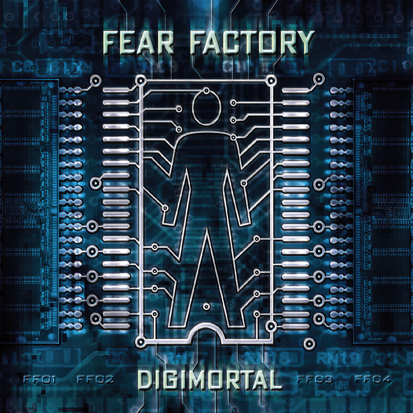 Fear Factory Digimortal (Remastered Expanded 25Th Anniversary) (Black & Blue Splatter Vinyl)