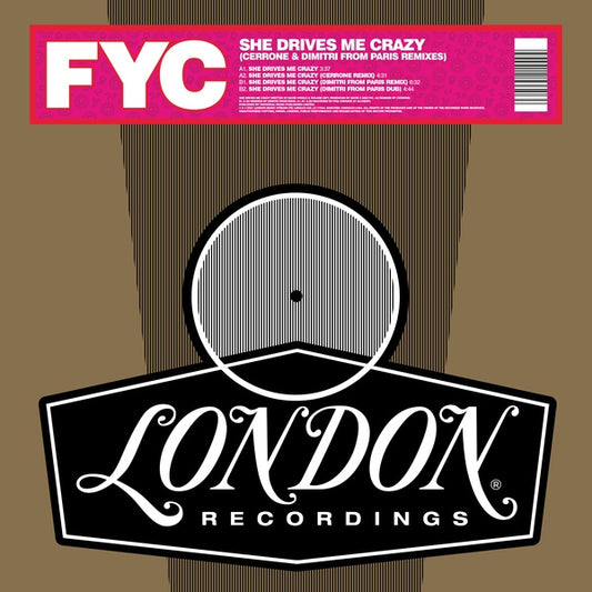 Fine Young Cannibals | She Drives Me Crazy (Cerrone & Dimitri From Paris Remixes) - Vinyl