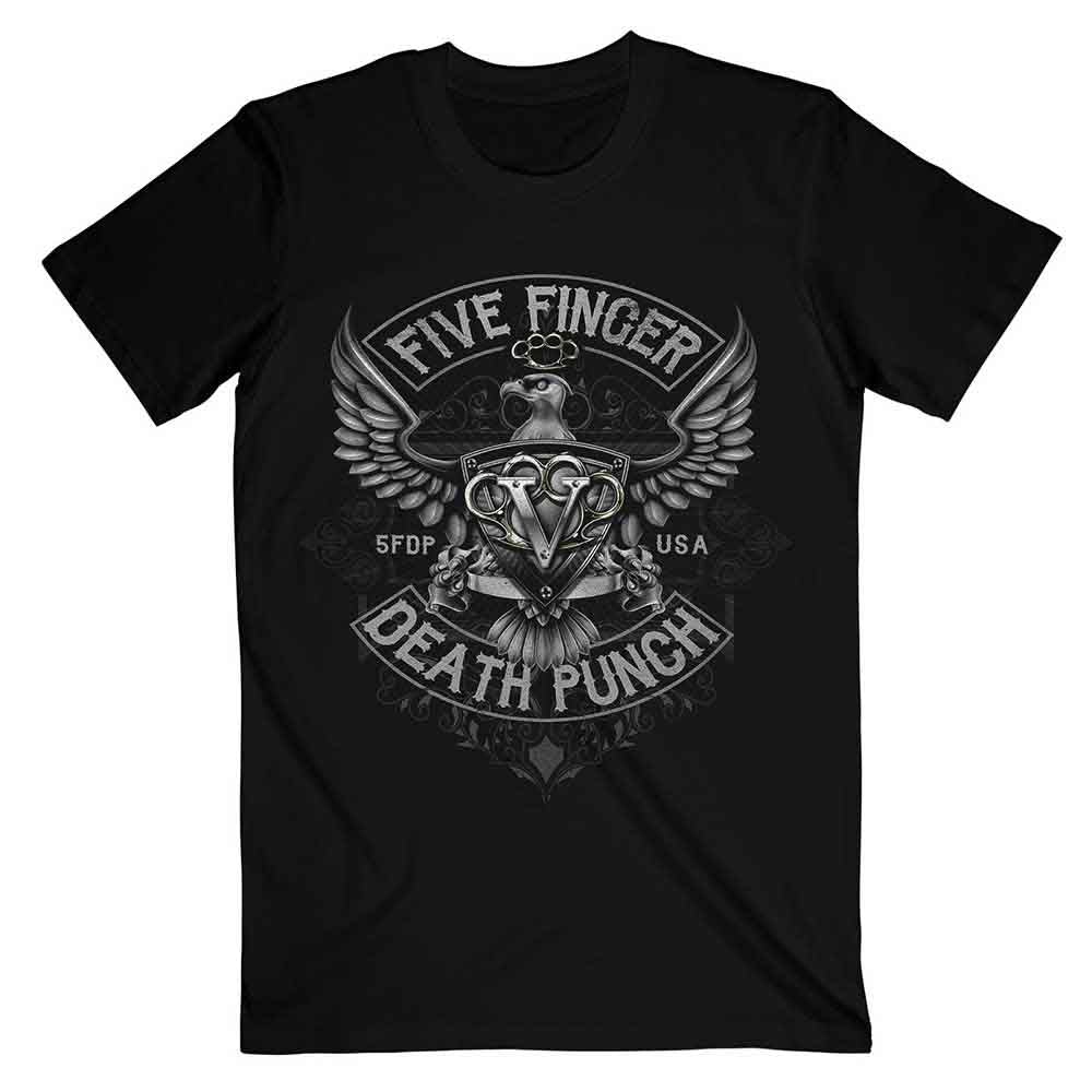 Five Finger Death Punch | Howe Eagle Crest - T-Shirt Black