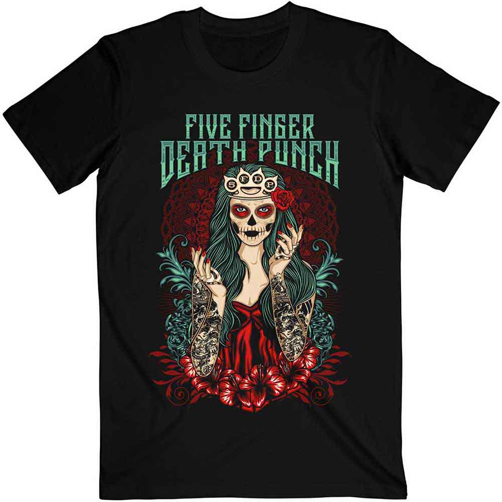 Five Finger Death Punch | Lady Muerta - T-Shirt Black
