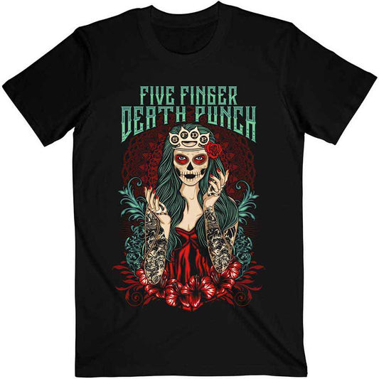 Five Finger Death Punch | Lady Muerta - T-Shirt Black