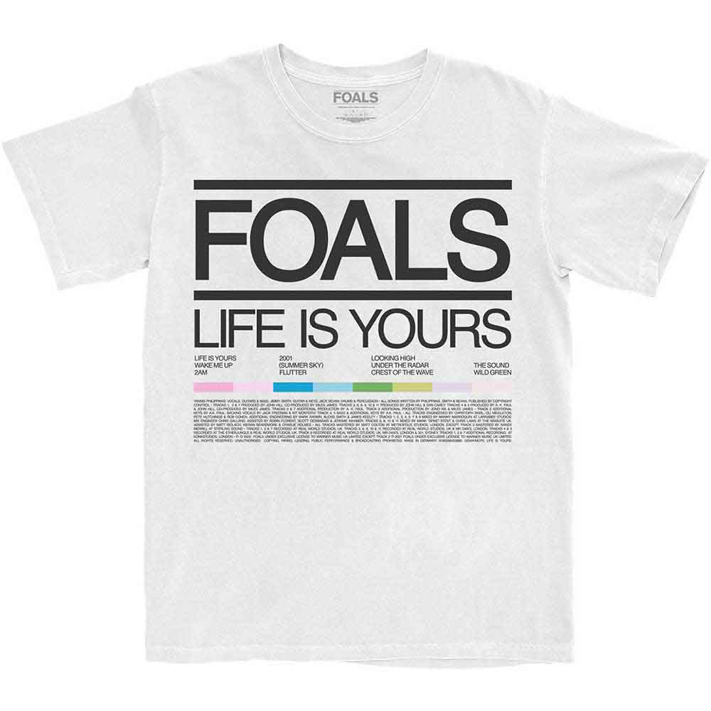Foals | Life Is Yours Song List - T-Shirt White
