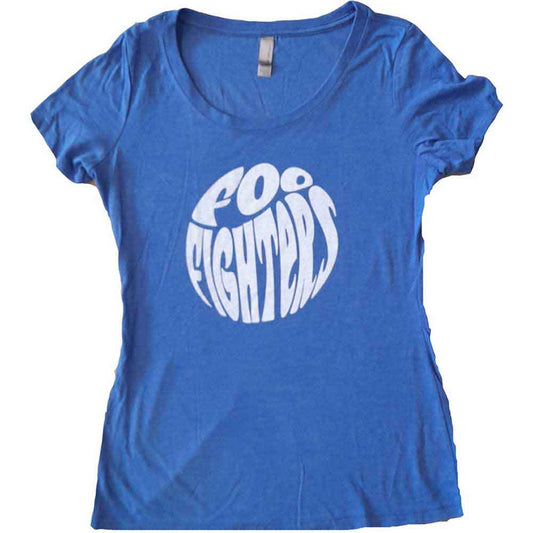 Foo Fighters | 70s Logo - T-Shirt Blue