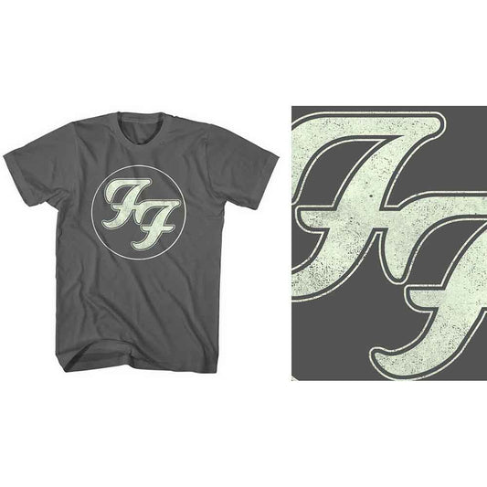 Foo Fighters | Gold FF Logo - T-Shirt Grey