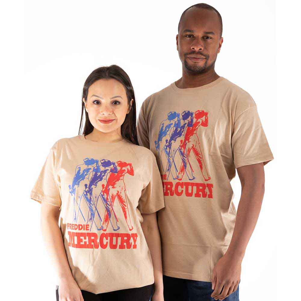 Freddie Mercury | Multicolour Photo - T-Shirt Neutral