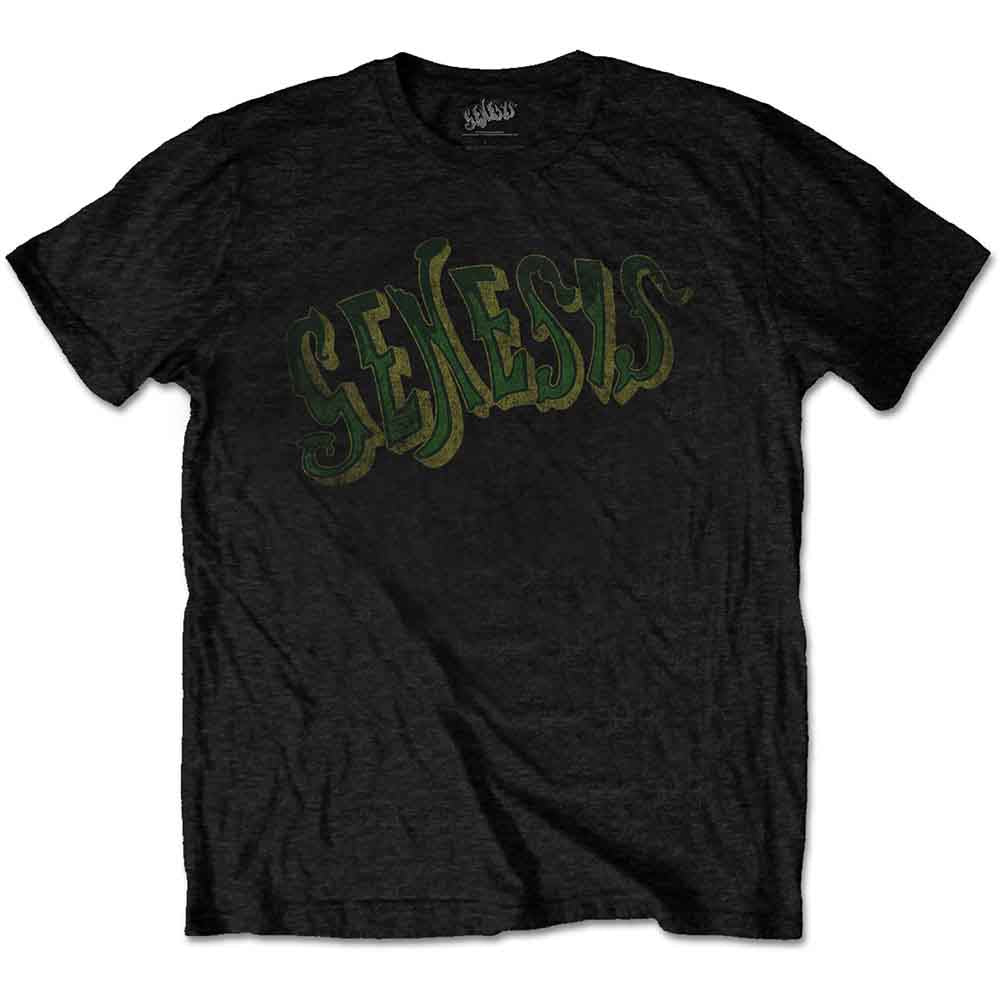 Genesis | Vintage Logo - Green - T-Shirt Black
