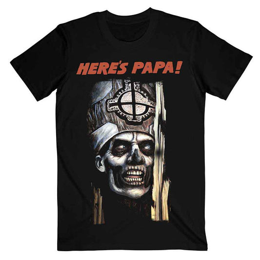 Ghost | Here's Papa - T-Shirt Black