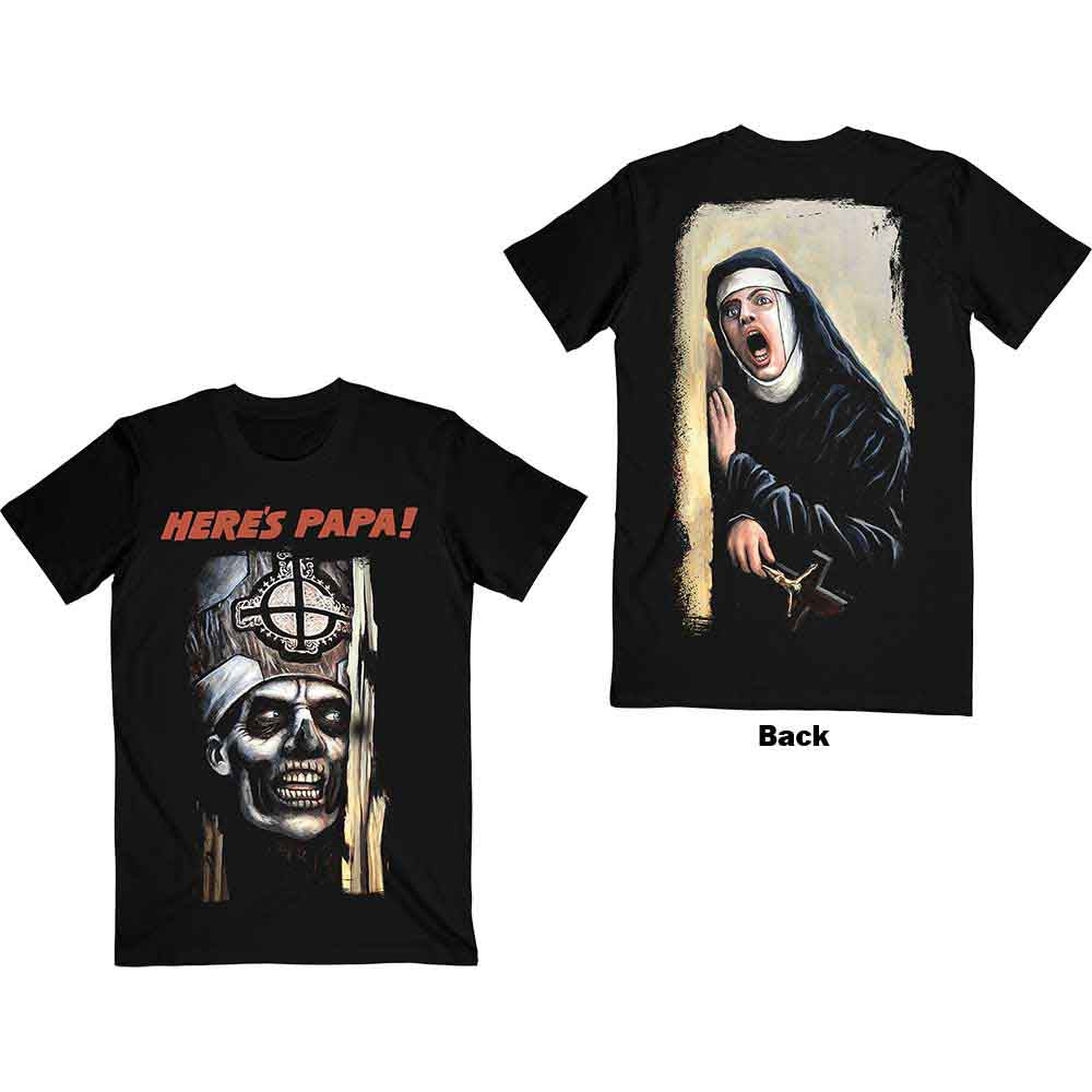 Ghost | Here's Papa - T-Shirt Black
