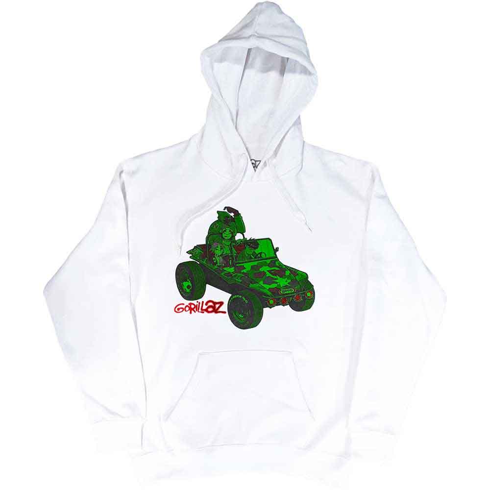 Gorillaz | Green Jeep - Sweatshirt White