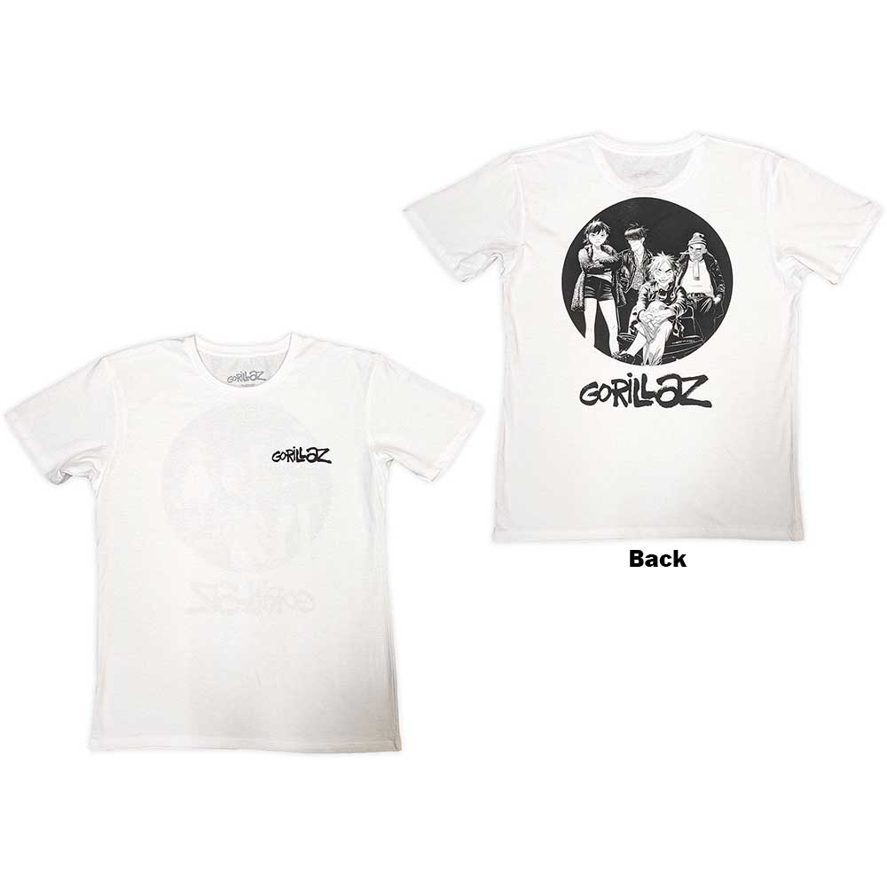 Gorillaz | Song Machine Brush Logo - White