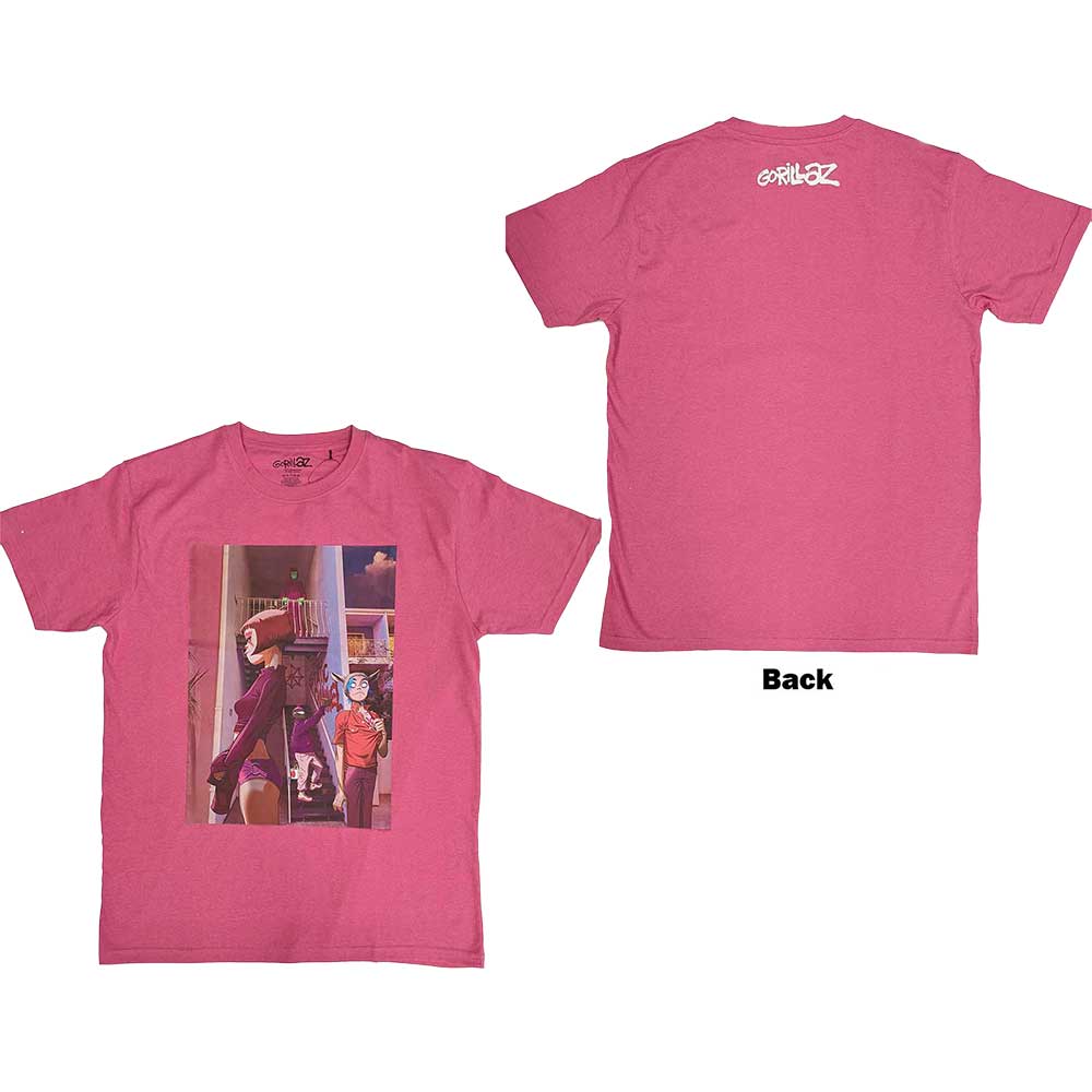 Gorillaz | The Static Channel - T-Shirt Pink