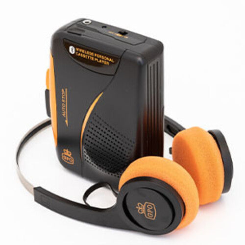 GPO | GPO Bluetooth Personal Cassette Player/Radio with Headphones (Bluetooth, Black) - Personal Cassette Player