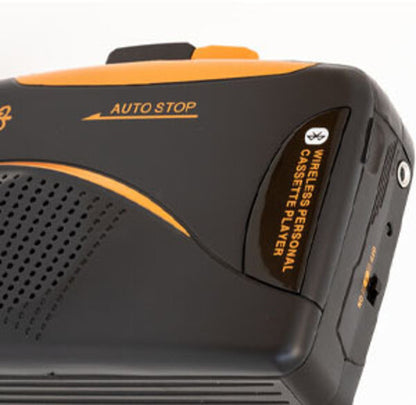 GPO | GPO Bluetooth Personal Cassette Player/Radio with Headphones (Bluetooth, Black) - Personal Cassette Player