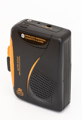 GPO | GPO Bluetooth Personal Cassette Player/Radio with Headphones (Bluetooth, Black) - Personal Cassette Player