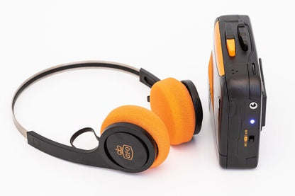 GPO | GPO Bluetooth Personal Cassette Player/Radio with Headphones (Bluetooth, Black) - Personal Cassette Player