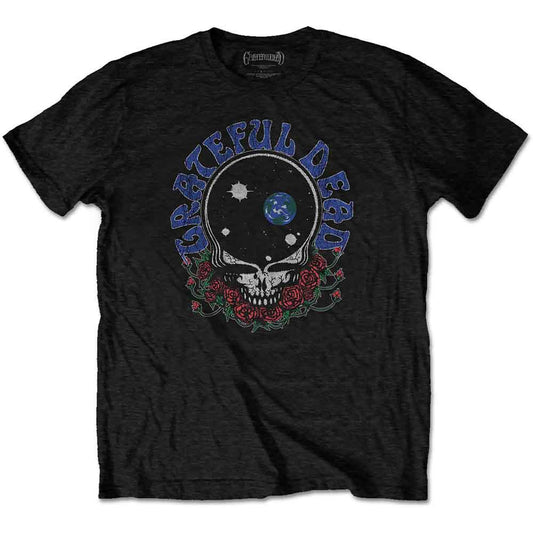 Grateful Dead | Space Your Face & Logo - T-Shirt Black