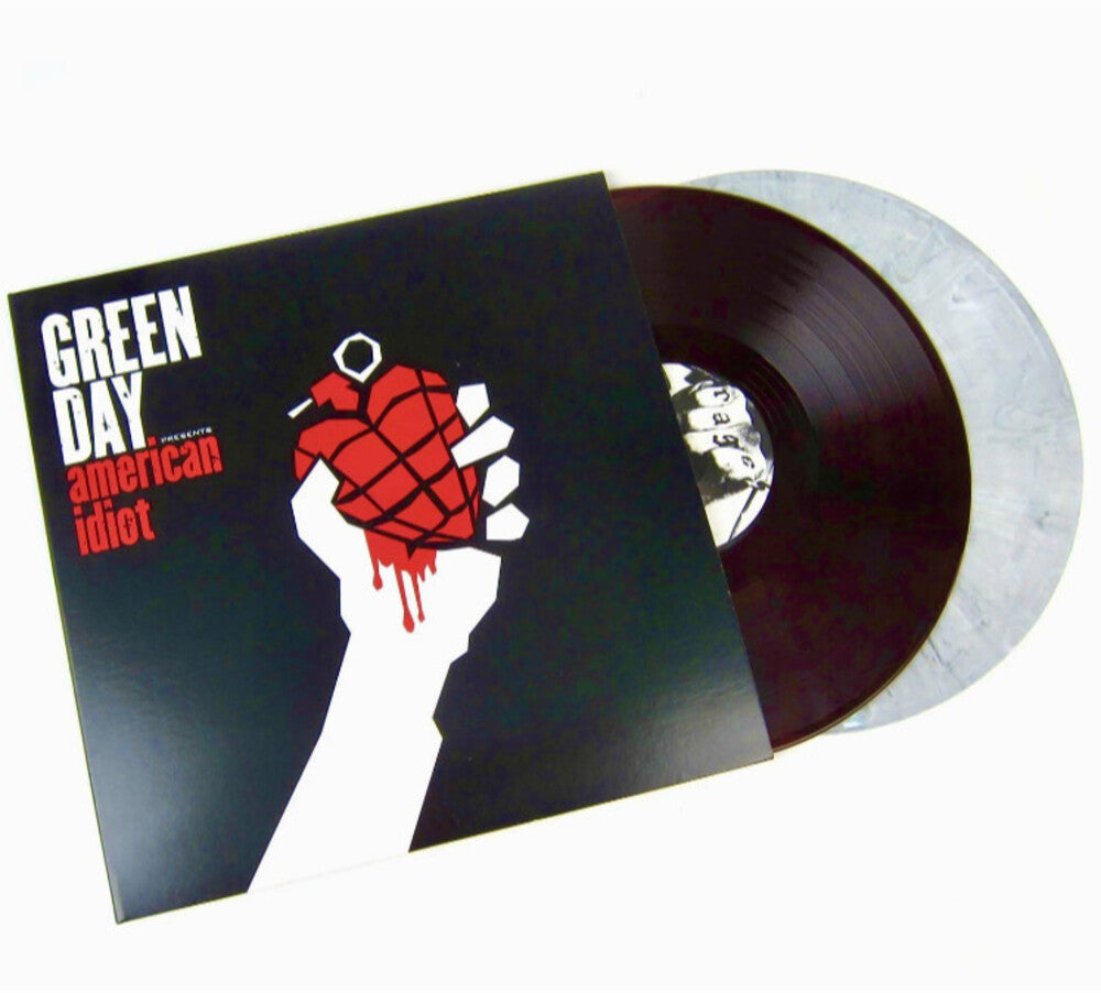 Green Day | American Idiot (Limited Edition) ( Red with Black swirl/ White with Black swirl [Import] (2 Lp's) - Vinyl