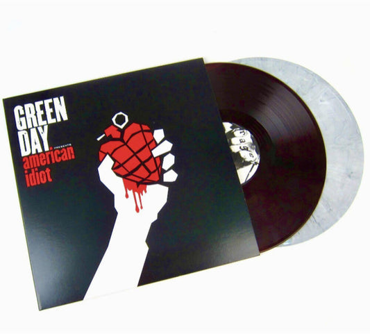 Green Day | American Idiot (Limited Edition) ( Red with Black swirl/ White with Black swirl [Import] (2 Lp's) - Vinyl