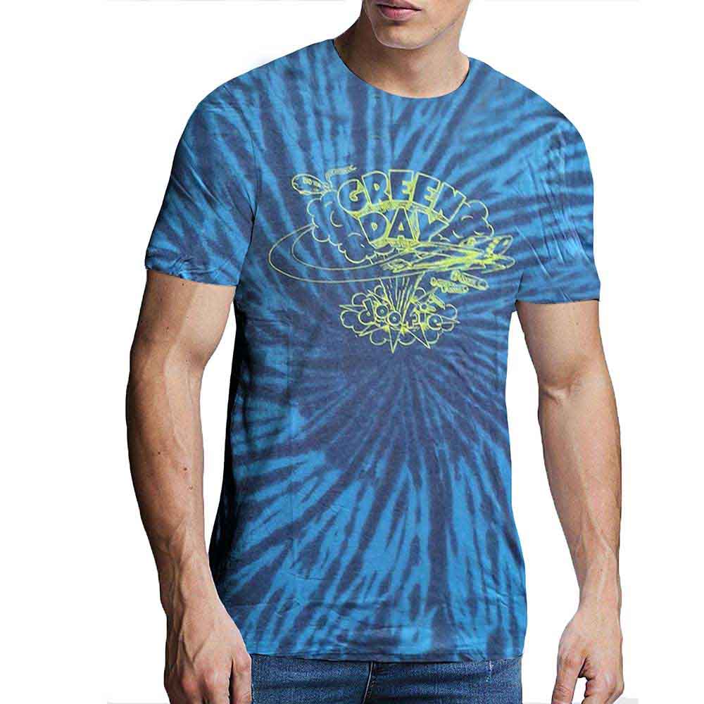 Green Day | Dookie Line Art - T-Shirt Blue