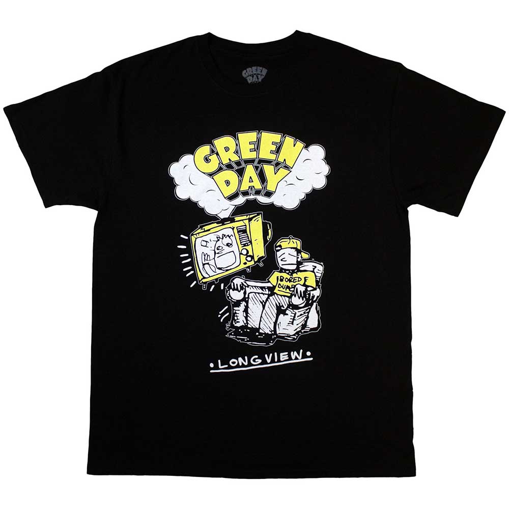 Green Day | Longview Doodle - T-Shirt Black