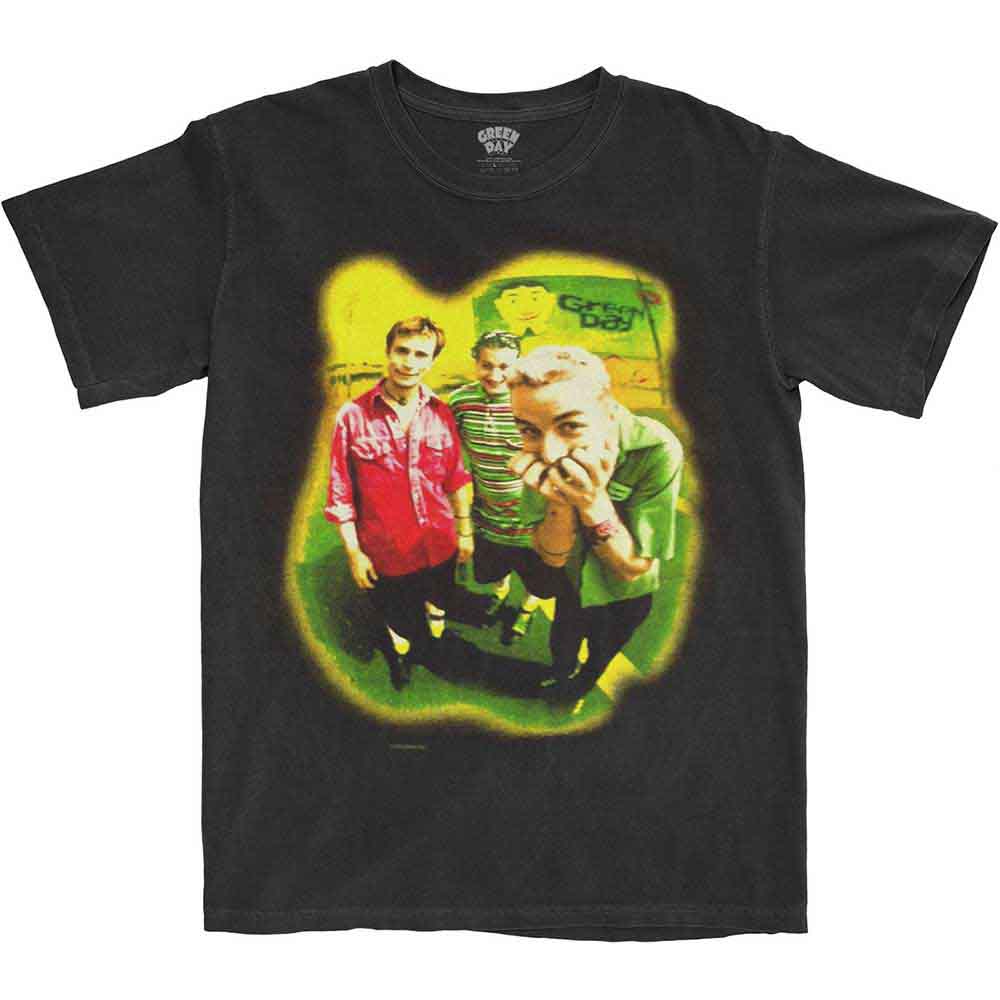 Green Day | Neon Photo - T-Shirt Black