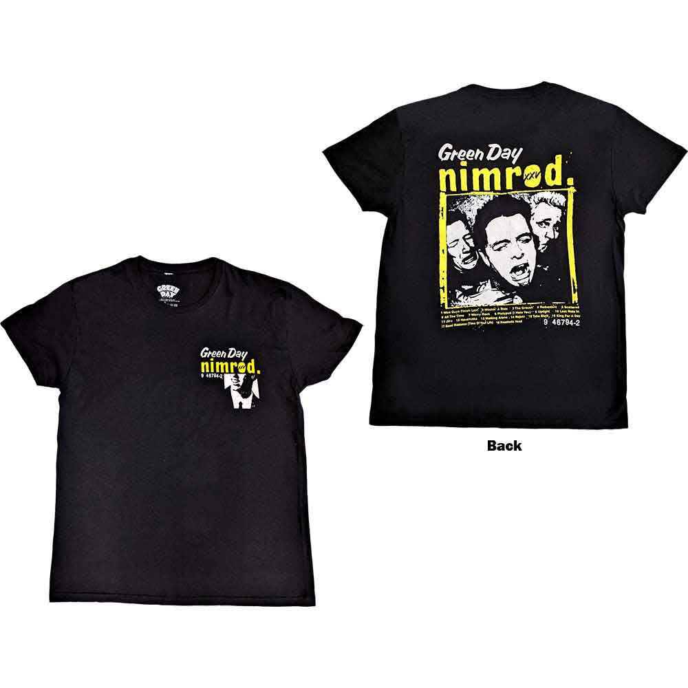 Green Day | Nimrod Breast Print - T-Shirt Black