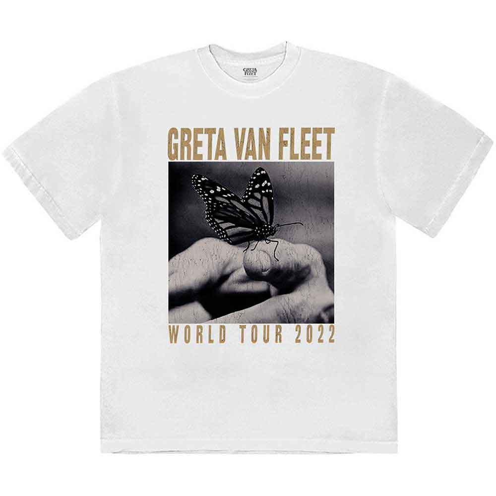 Greta Van Fleet | World Tour Butterfly - T-Shirt White