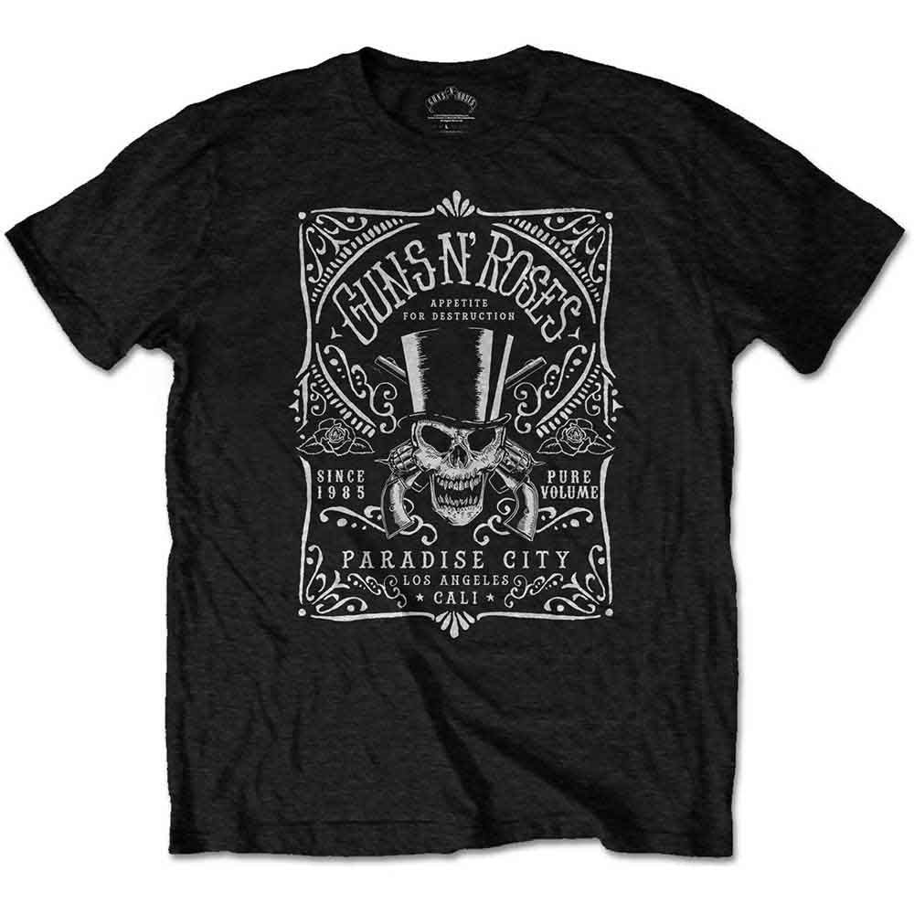 Guns N' Roses | Bourbon Label - T-Shirt Black