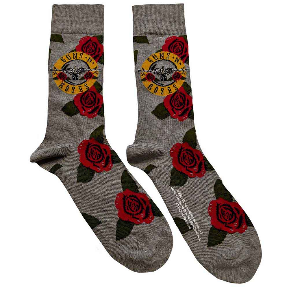 Guns N' Roses | Bullet Roses - Socks Grey