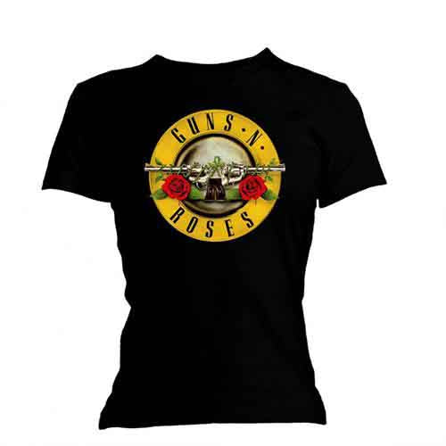 Guns N' Roses | Classic Bullet Logo - T-Shirt Black