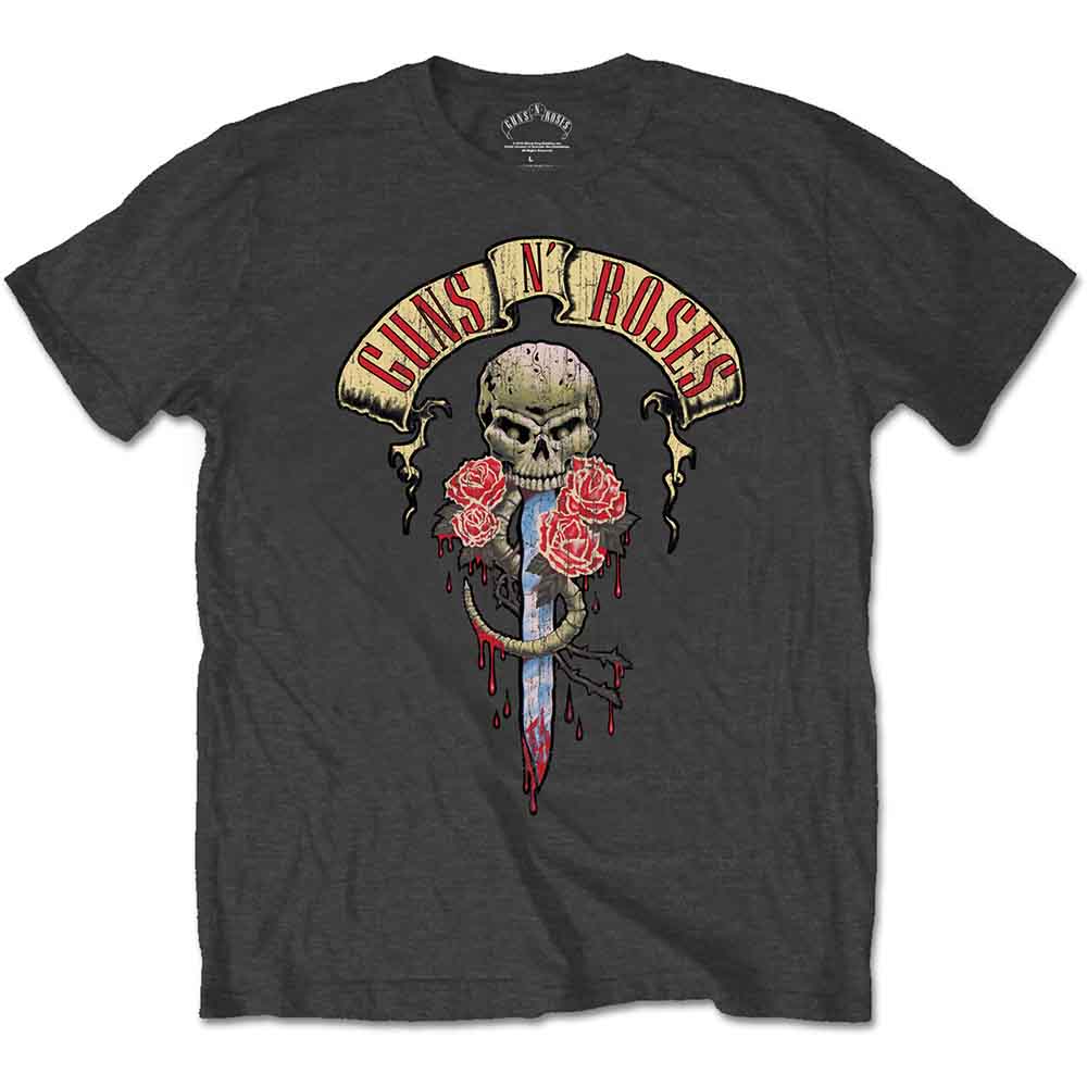 Guns N' Roses | Dripping Dagger - T-Shirt Grey