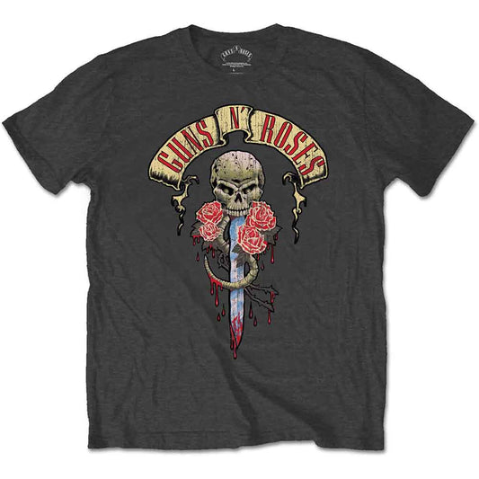 Guns N' Roses | Dripping Dagger - T-Shirt Grey
