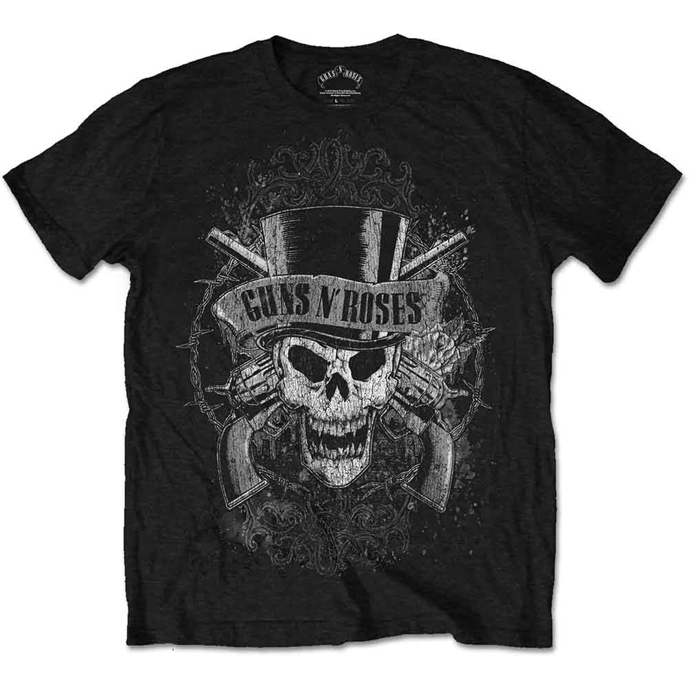 Guns N' Roses | Faded Skull - T-Shirt Black