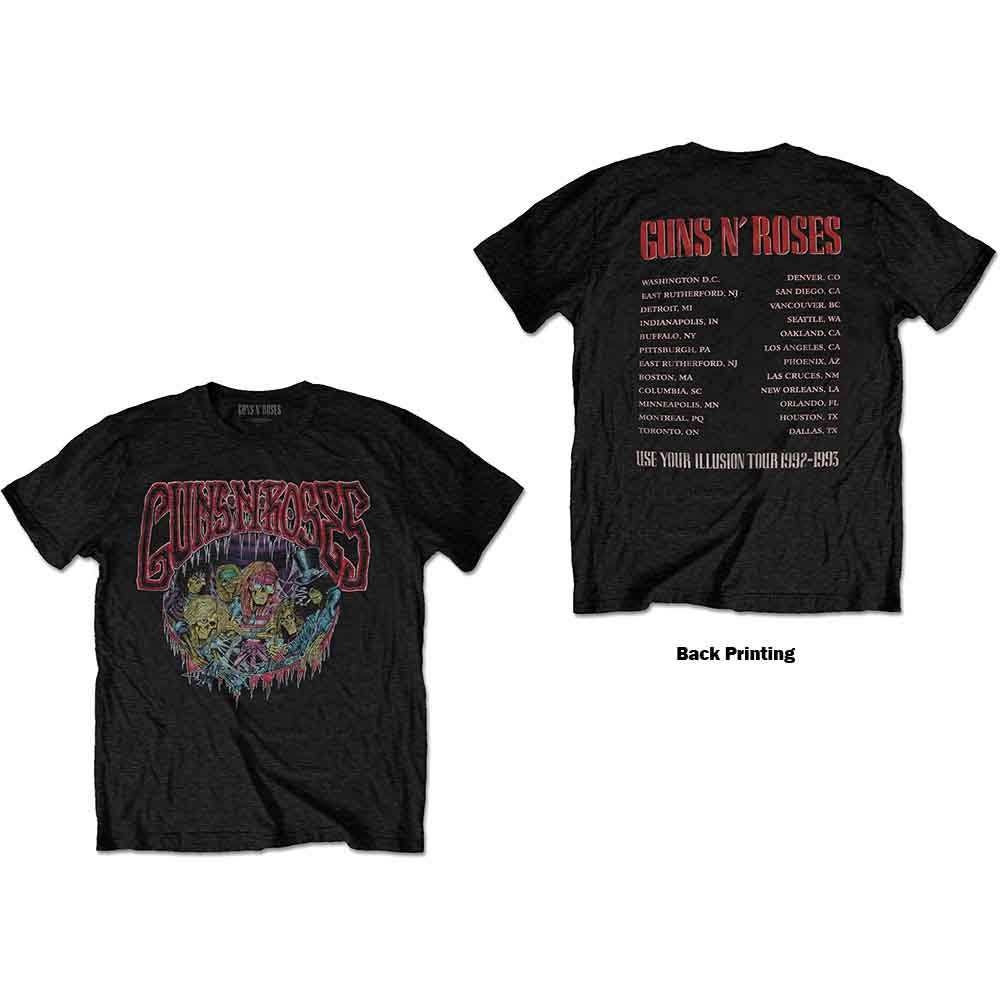 Guns N' Roses | Illusion Tour - T-Shirt Black