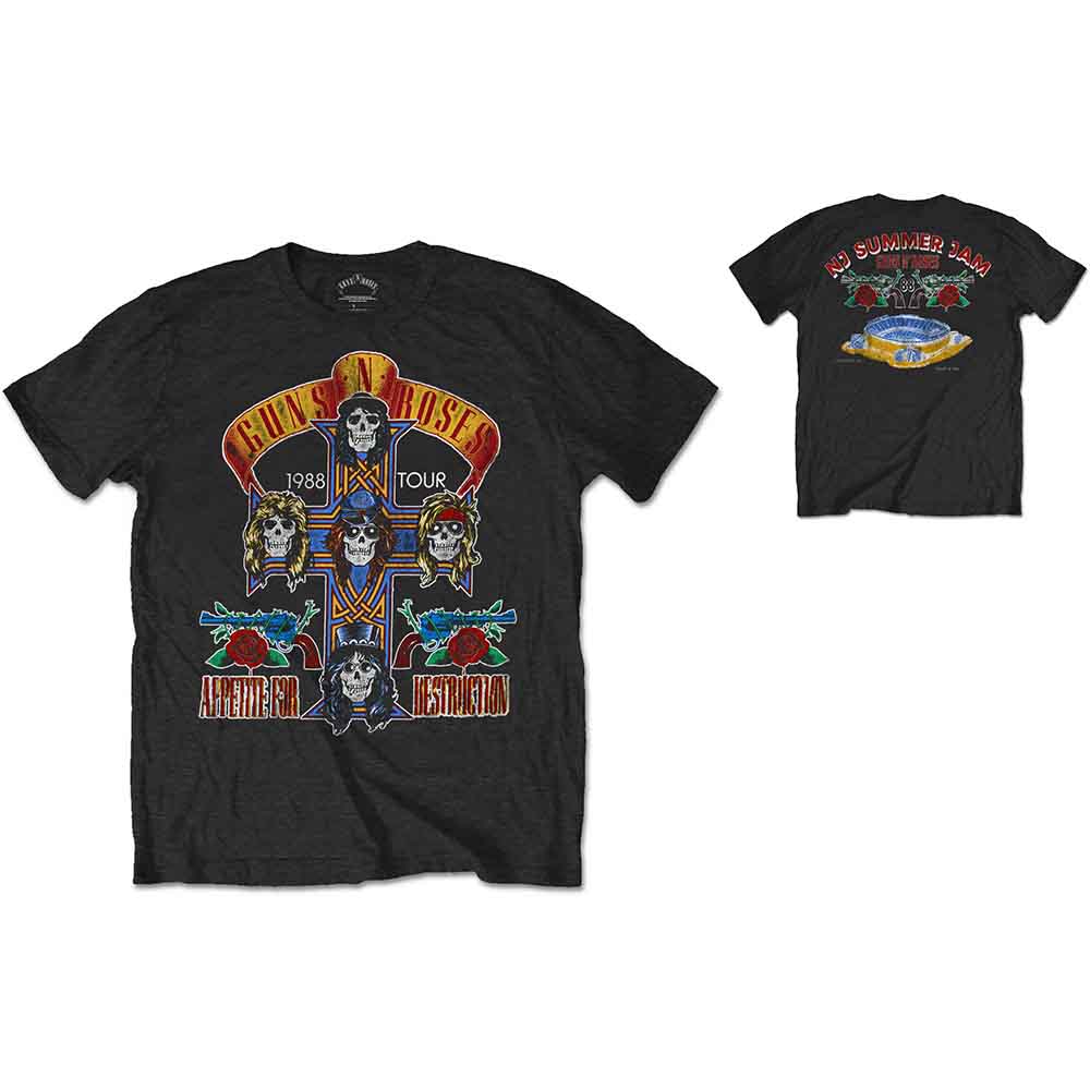 Guns N' Roses | NJ Summer Jam 1988 - T-Shirt Black