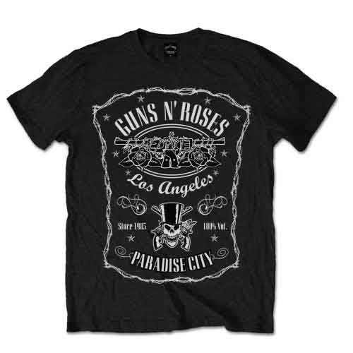 Guns N' Roses | Paradise City Label - T-Shirt Black