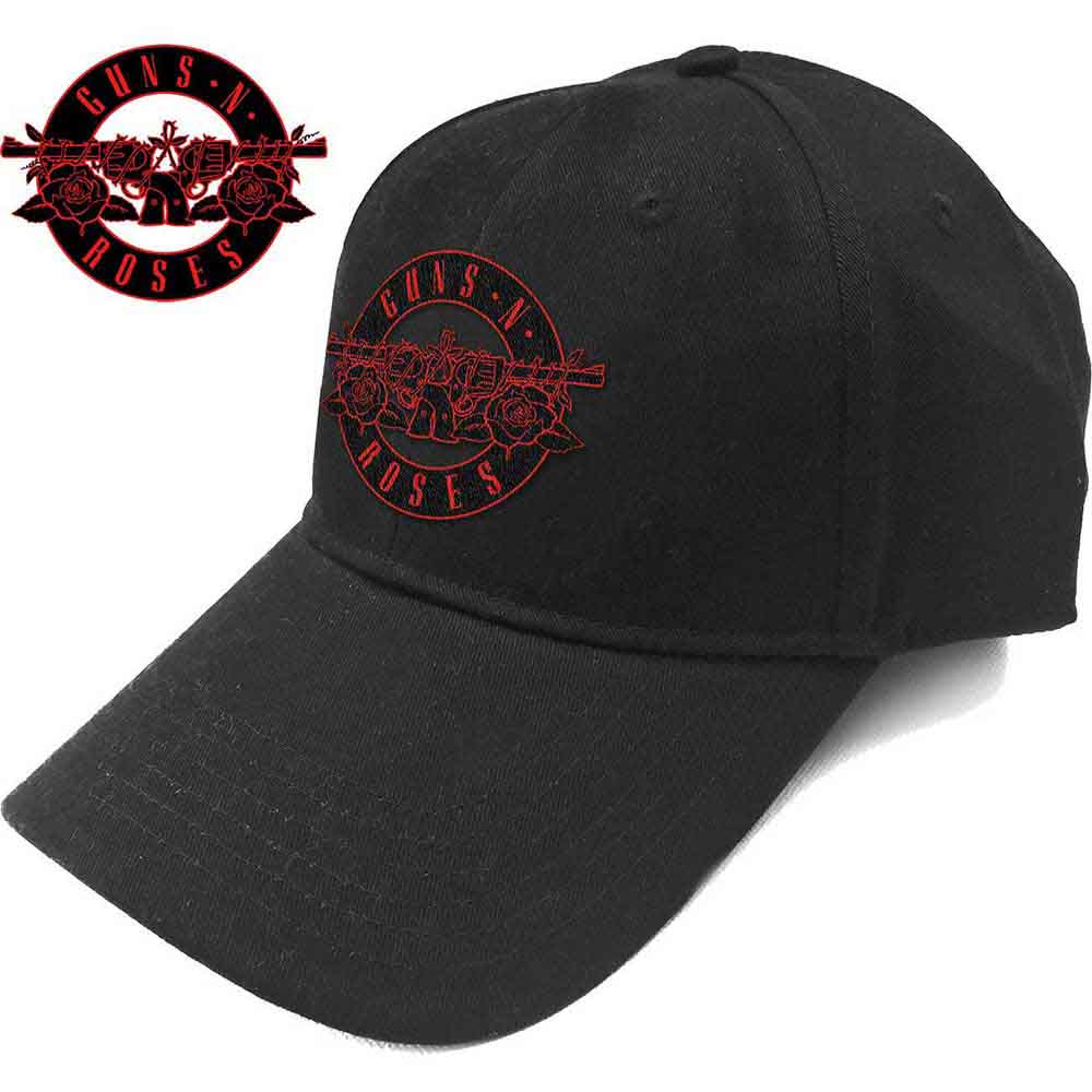 Guns N' Roses | Red Circle Logo - Hat Black