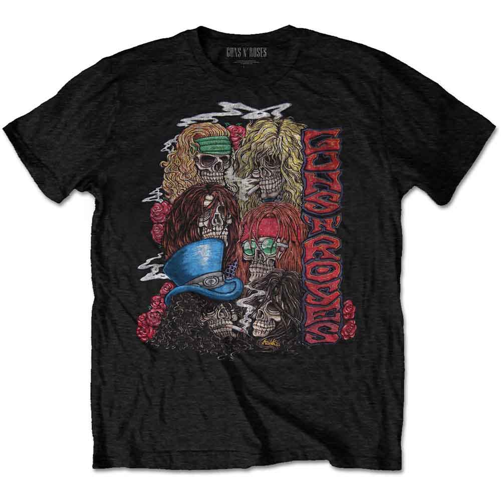 Guns N' Roses | Stacked Skulls - T-Shirt Black