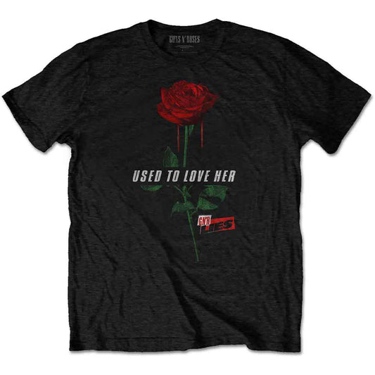 Guns N' Roses | Used to Love Her Rose - T-Shirt Black