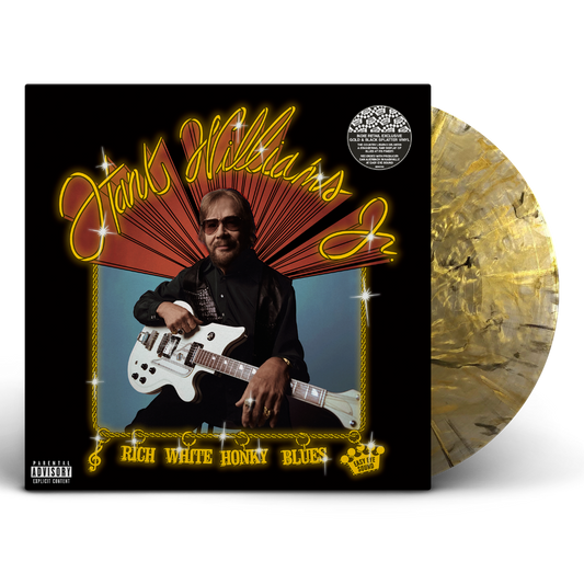 Hank Williams Jr. | Rich White Honky Blues [Explicit Content] (Colored Vinyl, Gold & Black Splatter, Indie Exclusive) - Vinyl