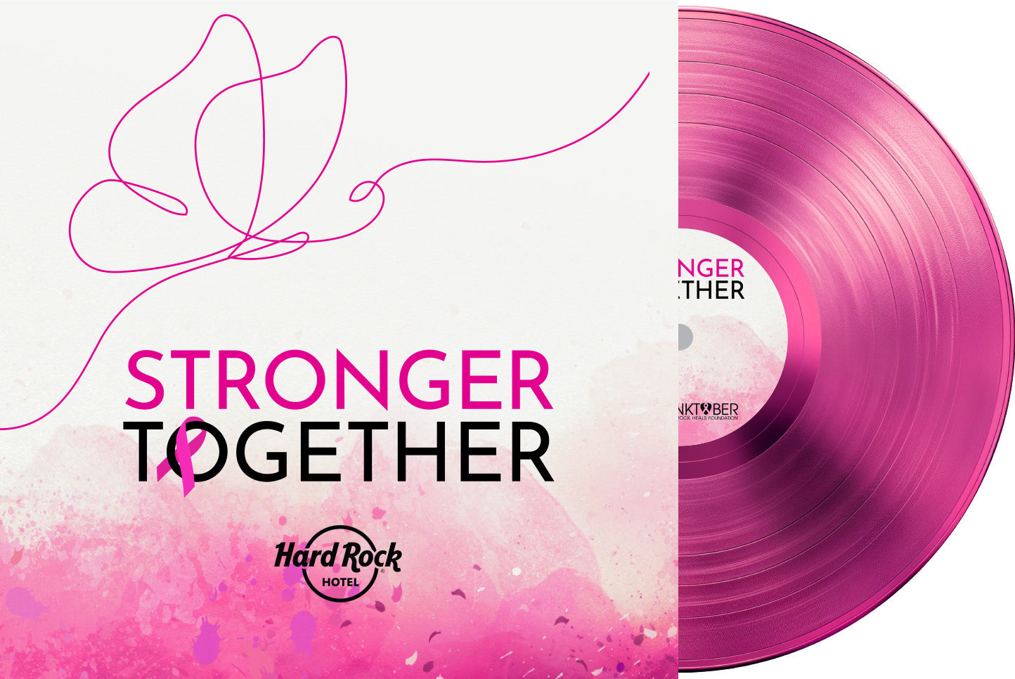 Hard Rock Hotel presents | Pinktober - Stronger Together (Translucent Pink Vinyl) - Vinyl