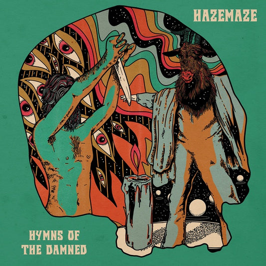 HAZEMAZE | Hymns Of The Damned (Red Splatter Transparent Vinyl) - Vinyl