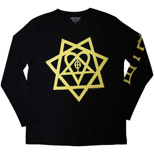 Him | Heartagram Honeycomb - T-Shirt Black